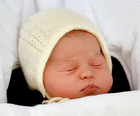 Prince George as a newborn baby