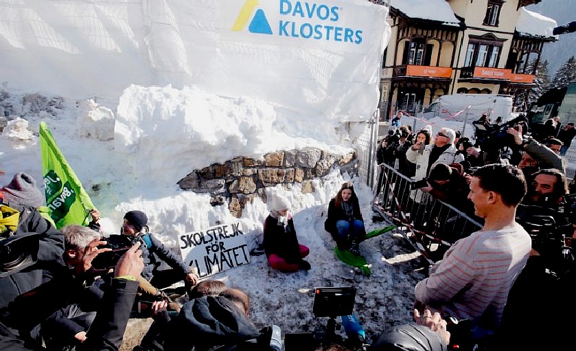 Switzerland, Davos Klosters, Greta Thunberg