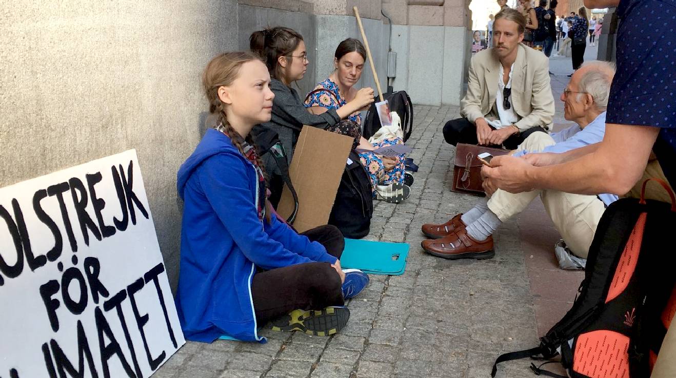 SkolStrejk for Klimatet Greta Thunberg conservation activist