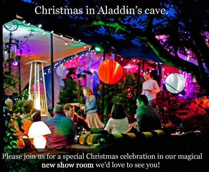 Arabian Tents Christmas Party 2012 invitation card