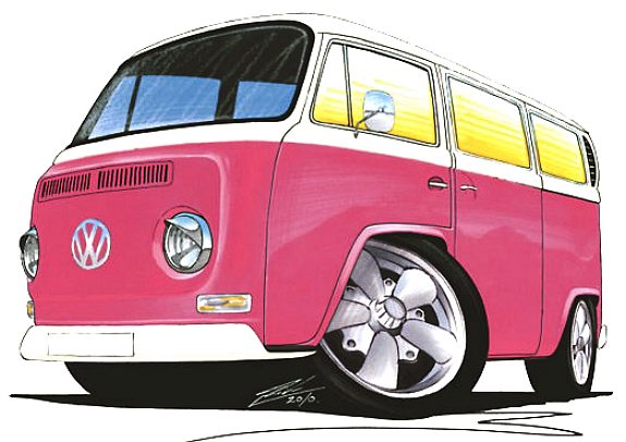 Custom wheel adapters, VW camper van, surfing wagon