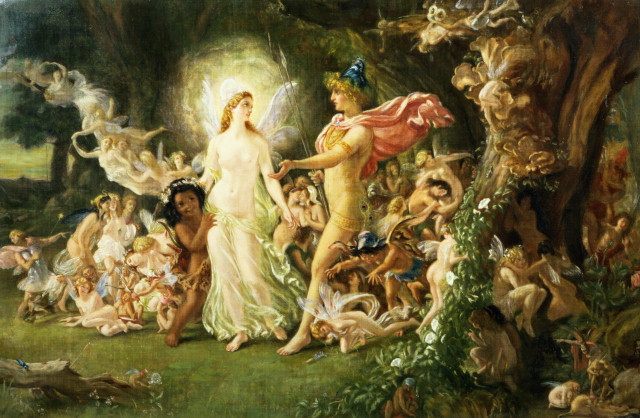 Oberon and Titania, from a Midsummer Night's Dream