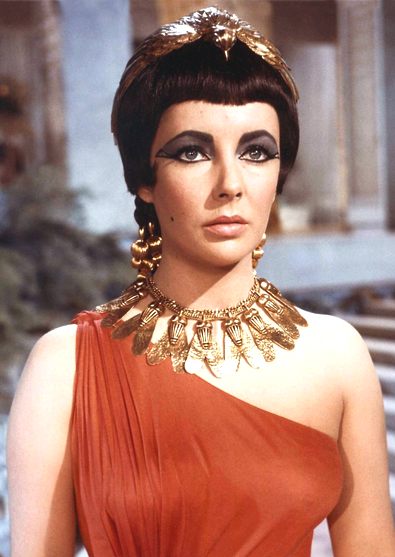 Cleopatra played by Elizabeth (Liz) Taylor
